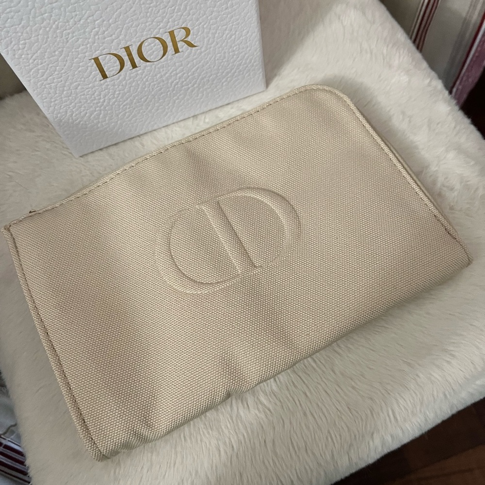 Dior makeup bag